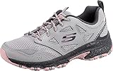 Skechers Damen Hillcrest Pure Escapade Walking-Schuh, Gray Leather Mesh Pink Trim, 40 EU