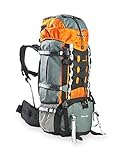 AspenSport Unisex Rucksack Mount Cook, grau/orange, 75 x 35 x 30 cm, 65 liters, AB06Y04