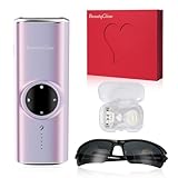 Fortschrittliches IPL-Haarentfernungsgerät mit Saphir-Eiskühlung, 5 einstellbare Energiestufen, schmerzfreie dauerhafte Haarentfernung für Gesicht, Körper, Bikinizone, passend für empfindliche Haut