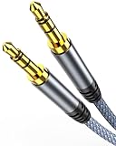 Highwings Aux Kabel 3,5mm Klinkenkabel [1,2M] Stereo Audio Kabel Klinke auf Klinke Nylon Geflochtenes Hochwertige, für Kopfhörer, Auto, Handy, PC, Lautsprecher, Stereoanlagen, MP3-Player usw