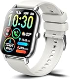 Puqo Smartwatch Damen Herren, 1,85' Zoll HD Touchscreen Smart Watch mit Bluetooth Anrufe, 112 Sportmodi Fitnessuhr, Herzfrequenzmonitor Schlafmonitor Schrittzähler