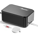 Boadw Leiseste Aquarium Luftpumpe, 2,3W Regelbare Sauerstoffpumpe Aquarium bis 100 Liter mit Allem Zubehör Luftstein