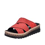 Rieker Damen V7970 Pantolette, Rot, 39 EU