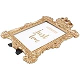 OSALADI Europäischer Bilderrahmen im Retro Stil mit Diamantbesetzter Krone 7 Zoll Dekorativer Fotorahmen für Tisch und Wohnraum Zufälliger Stil