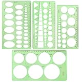 Kreisschablone Technisches Zeichnen Schablone Zeichenschablonen Kreisschablone zum Zeichnen Geometrisches Schablonen für Schule Büro