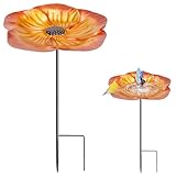 Vogeltränke Stehend vogelbad Garten Vogeltränke Stehend Winterfest Schale Wasserstelle Stehend Vogeltränke Winterfest Frostsicher Wassertränke für Vögel für Wildvögel Mit Ständer