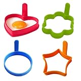 Pfannkuchenform | Eierform in Pfanne | Antihaftbeschichtung für Omelett und Crumpet, Küchenzubehör für Sandwiches und Frühstückstoast