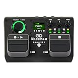 SHEERAN LOOPER + Dual Track Pedal für Gitarre, Bass, Keyboard, Vocals und Mehr, mit 128 Loops Speicher, 4 Looping Modi, LED-Display und Audiointerface