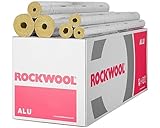 Steinwolle Rohrisolierung Rockwool alukaschiert Rohrschale WLG 0,035 verschiedene Größen (28x20mm/30m)