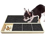 Kratzbrett für Hunde, Welpennägel, Schleifpapier, Kratzbrett – tragbares Hunde-Nagel-Kratzbrett mit Leckerli-Box für Haustiere, Welpen, mittelgroße Hunde