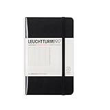 LEUCHTTURM1917 316927 Adressbuch, Hardcover, Schwarz, Pocket (A6)