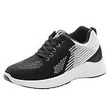 Generisch Sneaker Damen, Leichte Laufschuhe, Atmungsaktiv Bequeme Sportschuhe Mesh Running Shoes Weiche Sohle Turnschuhe rutschfest Straßenlaufschuhe Gym Fitness Running Shoes