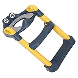 Fdit Klappbarer Tritthocker, Töpfchen-Trainingssitz mit Höhenverstellbarer Leiter, Spritzwassergeschützter Kleinkind-Töpfchen-Trainings-Toilettensitz für Badezimmer, PP (Zitronengelb)