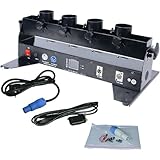 Professionelle Konfettimaschine, Elektrischer Konfettiwerfer mit Fernbedienung, 4-Schuss-Konfettimaschine für DJ, Party, Disco, Hochzeit, Bühne