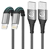 Aioneus iPhone Ladekabel, Lightning Kabel [2Pack 2M] MFi Zertifiziert Schnellladekabel iPhone Nylon Fast iPhone Kabel Ladekabel für iPhone 14/13/12/Mini/Pro/11 Pro Max/XS/XS Max/XR/X/8 Plus/7/SE