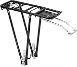 Universeller Gepäckträger für 24-28 Zoll - Leichter Fahrradgepäckträger hinten (43x21cm) in schwarz, mit Reflektorhalterung, ideal für Citybikes & Mountainbikes (Cube kompatibel)