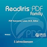Readiris PDF Family office 365 : Professioneller software PDF Editor | 1 Jahr | 5 users | inkl. OCR Modul - PDFs bearbeiten, erstellen, konvertieren, schützen, für Windows