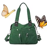 HESYSUAN Große Kapazität, wasserdicht, mehrere Taschen, Nylon-Umhängetasche, wasserdichte Tragetasche, Damen-Handtaschen, Geldbörsen für Schultertasche