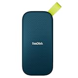 SanDisk Portable SSD 2 TB (Externe SSD 2,5 Zoll, bis zu 800 MB/s Lesen, Robustes Laufwerk bis zu 2 m, robuste Befestigungsschlaufe aus strapazierfähigem Gummi) Monterey