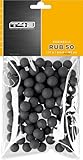 T4E Paintball Kugeln RUB 50, Munition Kaliber 0,50 100 Stück, Rubberballs, schwarz