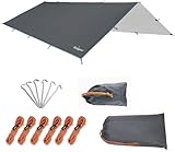 Unigear Tarp Rain Fly Regenschutzplane, Zelttuch, wasserdicht, Wanderschuppen, faltbar, leicht, wasserdicht, für Camping und Schutz gegen Regen, Schnee und Sonne