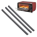 IUURO Ofengitter-Abschirmungen - Backofengitter aus Silikon - 3-teiliger Backofen-Regalschutz, Hitzeschild für Mikrowellenherd, gegen Verbrennungen und Narben, Brandschutz