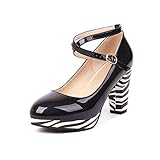 Damen-Pumps mit hohem Blockabsatz und Knöchelriemen Origin China