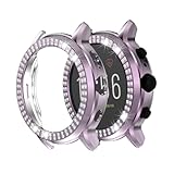 PartyKindom PC Schutzhülle für Gen 5 Hr Doppelte Strasssteinrahmen Ultraleichtes PC Watch Case Kratzfestiges Watch Zubehör Kompatibel mit Elegantem Schutz