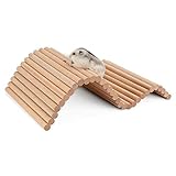Niteangel Hamster Kletterleiter Holz Hängebrücke für Meerschweinchen Ratten Igel Rennmäuse Maus Zuckergleiter und andere Kleintiere (Mittel)