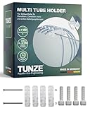 TUNZE Multi Tube Holder I 4 Stück I Schlauchhalter für Süßwasseraquarien I für 6-7 mm Schlauchdurchmesser I zur Befestigung an Aquarienscheiben bis 22 mm I Süßwasseraquarium-Zubehör