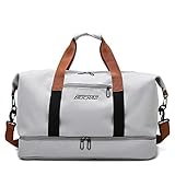 Fresion Sporttasche für Damen und Herren - Kleine Reisetasche Damen mit Schuhfach & Nassfach - Weekender Damen Handgepäck Tasche für Fflugzeug, Fitness Tasche Herren, Trainingstasche,Gym Duffle Bag