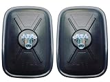 2x Außenspiegel Rückspiegel UNIVERSAL 174x120mm ø10 Bagger Traktor Baumaschinen