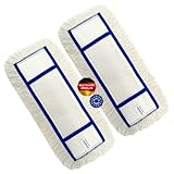 2 Stück Baumwoll Wischbezug 40 cm – Hochwertiger Mopp-Ersatz – Ideal für Holzböden, Laminat, Fliesen UVM. – Waschbar bis 95 °C