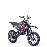 KXD 701 49ccm Dirt Bike Dirtbike CrossBike Enduro kinder DirtBike pocket 49cc Pitbike PocketBike Motocross Motorrad Motorbike Motorsport Pocket Vollcross Crossbike (rot)