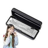 Melody Tone Harp – Klassische Mundharmonika, Kompaktes Blasinstrument, Tragbares Instrument, Edelstahlplatte | Professioneller Mundharmonika-Tontrainer, Ideal Für Erwachsene Und Kinder Zum Üben Von Mu