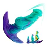 Jixaxe Anal Plug Realistischer Monster Fantasy Knot Dildo Anal Trainer Flüssiges Silikon Buttplug Prostata Stimulation Analdildo Analdilatator Analsex Anal Toys Fetisch für Paare Extrem Sex(L)