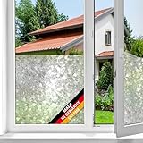 d-c-fix Fensterfolie Splinter - 45 cm x 2 m – selbstklebende Sichtschutzfolie mit modernem Muster für Glasflächen – selbsthaftend, blickdicht, dekorativ