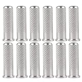 YEmirth 12-teilige Ersatz-Bogenschießen-Basiseinsätze, Standard-6,2 mm/0,24 Zoll Aluminium-Carbon-Pfeilschaft-Jagdzubehör