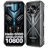 DOOGEE S Cyber Pro Outdoor Handy 32GB+512GB(2TB), 50MP+32MP+Nachtsehen 20MP Outdoor Smartphone Ohne Vertrag Android 14, 6.6' FHD+ 120Hz, 10800mAh/33W Baustellenhandy, IP68/ NFC/ 4G Dual SIM/OTG/GPS