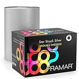 FRAMAR Silber Strähnenfolie Für Friseur - Alufolie Friseur, Alufolie Für Strähnen Set, Haarfolie, Strähnchenfolie, Friseur Folie Strähnen, Strähnchen Folie, Folienrollen, Strähnenpapier – 320 Fuß Star
