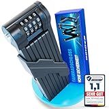 COICER Fahrradschloss Faltschloss 120cm，Fahrrad Zahlenschloss Diebstahlsicher, 4-stelliges Codeschloss, Fahrradschloss hohe Sicherheit inkl. Halterung, für Fahrrad und Motorrad, E Bike Lock