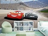 Cars Fototapete von Disney - Cars3 Curve - Größe 368 x 254 cm - Kinderzimmer, McQueen, Rennwagen, Auto