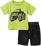 Kids Headquarters Baby Jungen Truck Generic 2er-Pack Shorts-Set, Gemischt, 12 Monate