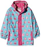 Playshoes Mädchen Regen-Mantel Eulen 408599, 15 - Türkis, 98