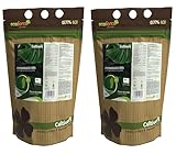 CULTIVERS Dünger mit Aminosäuren 85 % + Eisen 2 x 1 kg, hochkonzentrierter, ökologischer Dünger, kräftigere und schwarze Pflanzen (frei von Nährstoffmangeln). Biostimulans für Pflanzen