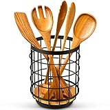 HIKITCHEN® Küchenutensilienhalter Utensilienhalter für die Küche Behälter Küchenhelfer Aufbewahrung aus