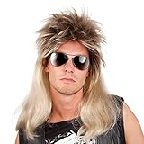 Boland - Perücke Ryan Blond - Schichten - Long - Männer - Rocker - Rock & Roll- 80er und 90er - Punk - ASO