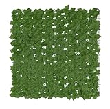 Garten-Sichtschutz Mod. Efeu Künstlicher Efeu-Sichtschutz grün für Garten als Sichtschutzmatte aus PE Polyester Nylon 100x100 cm Grün