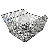 FISCHER Gepäckträgerkorb School, Fahrradkorb, engmaschig, diebstahlsicher, für E-Bikes geeignet, Tragkraft 25 kg, schwarz