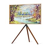 TV-Ständer-Stativ - für höhenverstellbare OLED-LCD-Flachbildfernseher, mit Klemmen, um 180 ° drehbarer Bodenständer, für Schlafzimmer, Wohnzimmer, Arbeitszimmer(H1370MM)